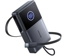 Joyroom JR-PR1 10000mAh 22.5W Powerbank with Built-in Retractable USB-C Cable - Juodas