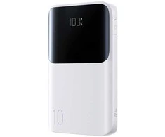 Joyroom JR-QP191 „Star“ serijos mini 10000mAh 22,5W išorinė baterija su skaitmeniniu ekranu – balta