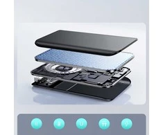 Joyroom Power Bank with Digital Ekranas C+U+U, PD 22.5W, 20000 mAh with Micro-USB input, Juodas (JR-QP192)