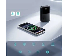 Joyroom JR-QP192 Star Series Mini 20000mAh 22.5W Powerbank with Digital Ekranas - Juodas