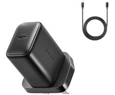 Joyroom JR-TCF23 25W sieninis įkroviklis su 1 m USB-C laidu - Juodas