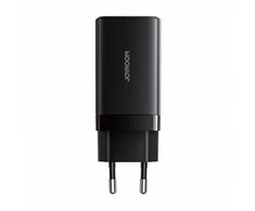 Joyroom JR-TG10 65W GaN 2x USB-C + USB-A wall charger with 100W USB-C - USB-C 1.2m cable - juodas