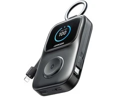 Joyroom JR-W19 5000mAh Powerbank with 5W Wireless Watch Charging - Juodas