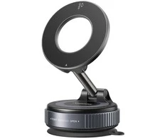 „Joyroom JR-ZS501“ magnetinis automobilio laikiklis, suderinamas su „MagSafe“, skirtas prietaisų skydeliui – tamsiai pilkas