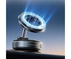 „Joyroom JR-ZS501“ magnetinis automobilio laikiklis, suderinamas su „MagSafe“, skirtas prietaisų skydeliui – tamsiai pilkas