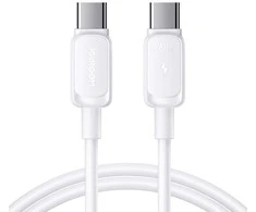 Kabelis Joyroom S-A14 USB-C – USB-C 60W 1,2m – baltos spalvos