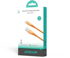 Joyroom S-A59 Vibrant serijos 3A USB-A - USB-C kabelis 1.2m - Oranžinis