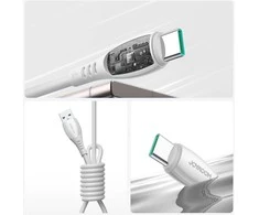 Joyroom S-A59 Vibrant Series 3A USB-A - USB-C cable 1.2m - baltas