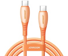 Joyroom S-A59 Vibrant Series 60W USB-C - USB-C Cable 1.2m - Oranžinis