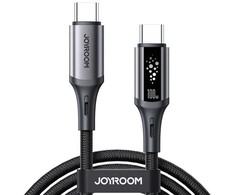 Joyroom S-A60 StarTalk 100W USB-C - USB-C kabelis 1.2m - Juodas