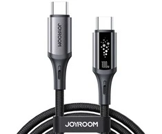 Joyroom S-A60 StarTalk 100W USB-C - USB-C kabelis 1.2m - Juodas