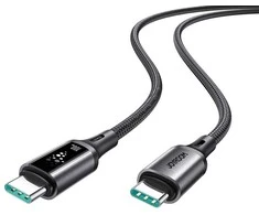Joyroom S-A60 StarTalk 100W USB-C - USB-C kabelis 1.2m - Juodas