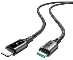 Joyroom S-A60 StarTalk 30W USB-C - Lightning kabelis 1.2m - juodas