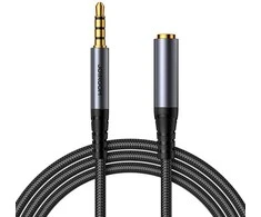 Audio kabelis Joyroom SY-A09 3,5mm (M) to 3,5mm (F) 1.2m juodas