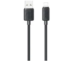 Kabelis USAMS KY Series US-SJ689 2.4A USB-A į Lightning 1m juodos spalvos