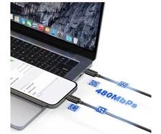 Kabelis USAMS KY Series US-SJ691 60W USB-C į USB-C 1m baltos spalvos