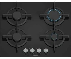 Siemens EP6A6PI10 hob Juodas Built-in Gas 4 zone(s)