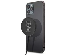 Karl Lagerfeld indukcinis įkroviklis KLCBMSIKBK 15W MagSafe