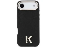 Karl Lagerfeld dėklas, skirtas IPHONE 17 Air, suderinamas su MagSafe KLHMP17M5PGFKHGK (PU FW W/ KHead logotipas) juodas