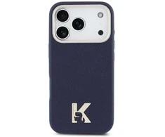 Dėklas Karl Lagerfeld case for IPHONE 17 Pro compatible with MagSafe KLHMP17L5PGFKHGB (PU FW W/ KHead Logo) mėlynas