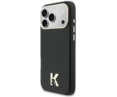 Dėklas Karl Lagerfeld case for IPHONE 17 Pro Max compatible with MagSafe KLHMP17X5PGFKHGK (PU FW W/ KHead Logo) juodas