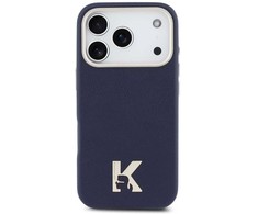 Dėklas Karl Lagerfeld case for IPHONE 17 Pro Max compatible with MagSafe KLHMP17X5PGFKHGB (PU FW W/ KHead Logo) mėlynas