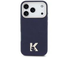 Dėklas Karl Lagerfeld case for IPHONE 17 Pro Max compatible with MagSafe KLHMP17X5PGFKHGB (PU FW W/ KHead Logo) mėlynas