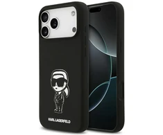 Dėklas Karl Lagerfeld Silicone Karl Sketch &amp; Logo MagSafe Case for iPhone 17 Pro Max - Juodas