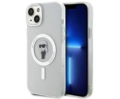 Karl Lagerfeld KLHMP15MHFCKNOK Apple iPhone 15 Plus / 14 Plus 6.7″ juodos spalvos kietas dėklas IML Ikonik MagSafe