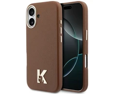Dėklas Karl Lagerfeld case for IPHONE 17 compatible with MagSafe KLHMP17S5PGFKHGW (Karl Head Logo) ruda