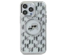 Dėklas Karl Lagerfeld KLHMP15SHMCKMHT Apple iPhone 15 6.1″ skaidrus IML Monogram Karl&Choupette H