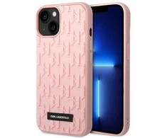 Karl Lagerfeld KLHCP14MRUPKLPP Apple iPhone 14 Plus / 15 Plus 6,7″ kietas dėklas rožinės spalvos 3D Monogram