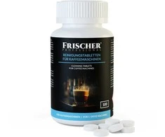 Kavos aparatas Cleaning tablets for kavos machines Frischer 100 pieces blister pack 1.3 g 16 mm diameter