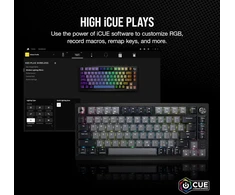 Keyboard Corsair K65 PLUS EN. juodas/pilkas. wireless