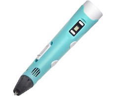 Kiddyz K3 3D drukas pildspalva 5V versija USB strāvas pieslēgums + dāvanas testēšanas filamentai 10m mėlynas