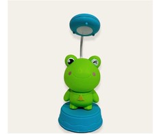 Kiddyz NL1 Kosmosa Vārnu Bērnu Nakts Gaisma Galda Lampa (20x10cm) ar USB Barošanu un zīmuļu asinātāju Zaļš