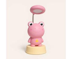 Kiddyz NL2 Kosmiskā Varde Bērnu Nakts Gaisma Galda Lampa (20x10cm) ar USB Enerģiju un Zīmuļu Asinātāju Rozā