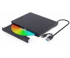 Gembird DVD-USB-031 External USB DVD drive, juodas