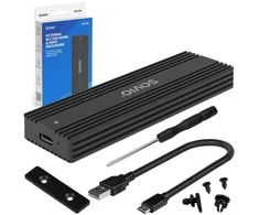 Savio AK-84 storage drive enclosure SSD enclosure Juodas M.2