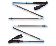 Black Diamond Juodas Diamond Juodas DIAMOND Distance Carbon Z-Pole trekingo lazda, unisex, sulankstoma