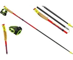 LEKI TRL Ultratrail FX One žygio lazdos, 125 cm, raudonos