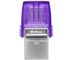 Kingston Technology DataTraveler 64GB microDuo 3C 200MB/s dual USB-A + USB-C