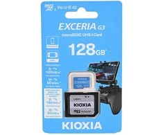 „Kioxia EXCERIA G3“ 128 GB „Micro SDXC UHS-I“ 10 klasės atmintis