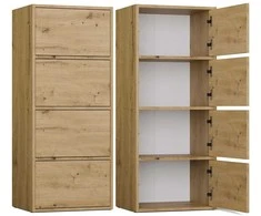 Top E Shop ALMA CHEST OF DRAWERS, ANTHRACITE/ARTISAN OAK