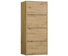 Top E Shop ALMA CHEST OF DRAWERS, ANTHRACITE/ARTISAN OAK