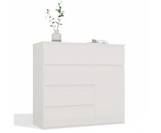Top E Shop MALWA 1D5S Baltas CHEST OF DRAWERS