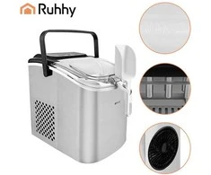 Ice cube maker 1.2l sidabrinis + Ruhhy scoop