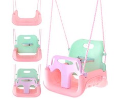 Kruzzel 3-in-1 pastel children's swing