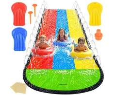 Kruzzel Vanduo slide with Kruzze fountain