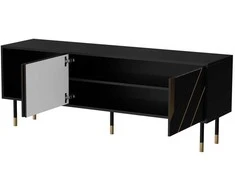 Laikiklis Cama Meble Cama 3D MOUNTAIN TV cabinet 154x40x55 juodas + auksinis